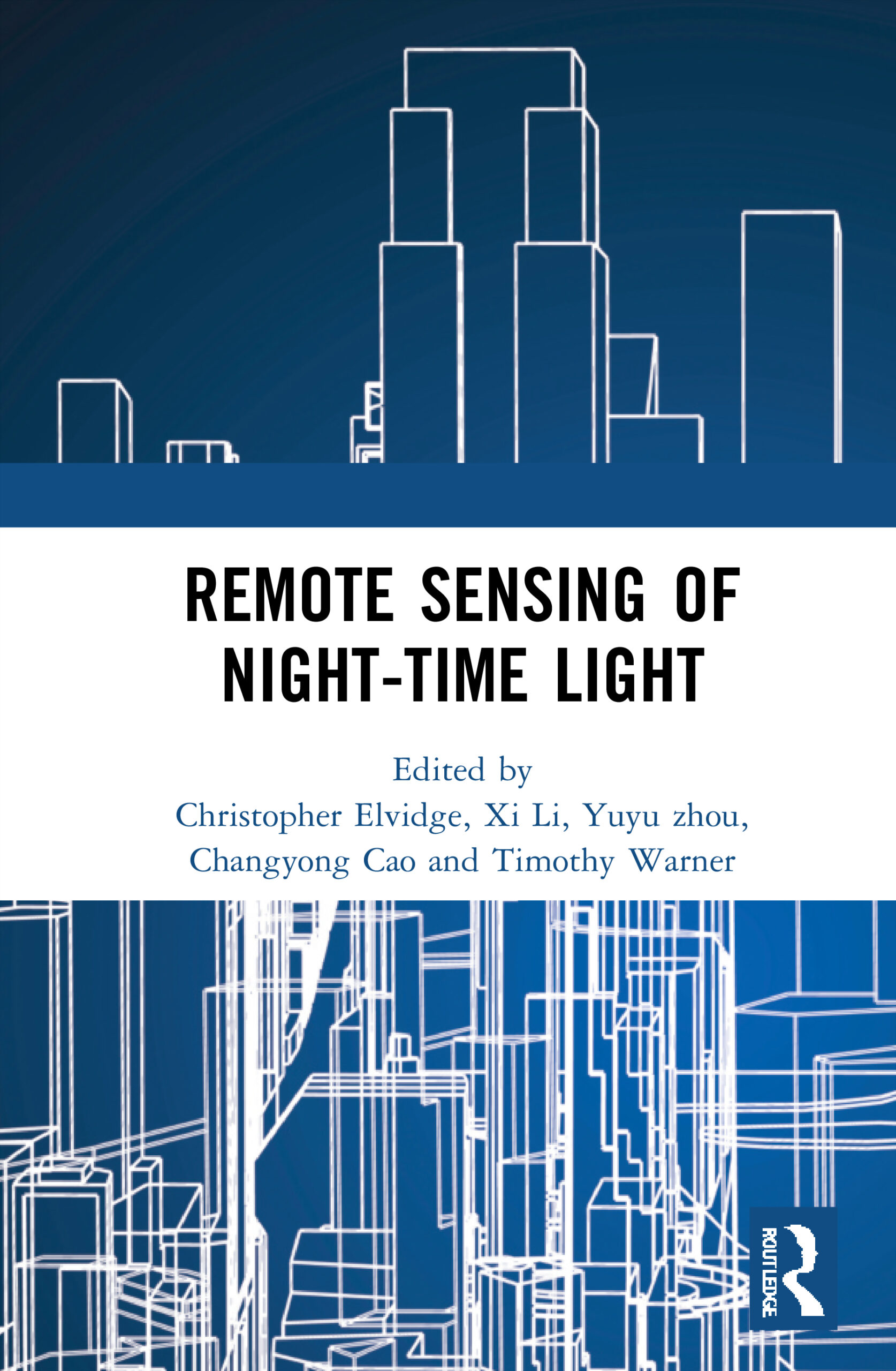 The book cover, which depicts a blue cityscape and the title, "Remote Sensing of Night-time Light"